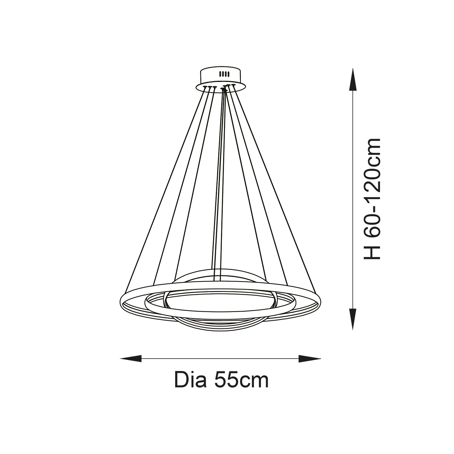 Delta Ring Ceiling Pendant - Image 6