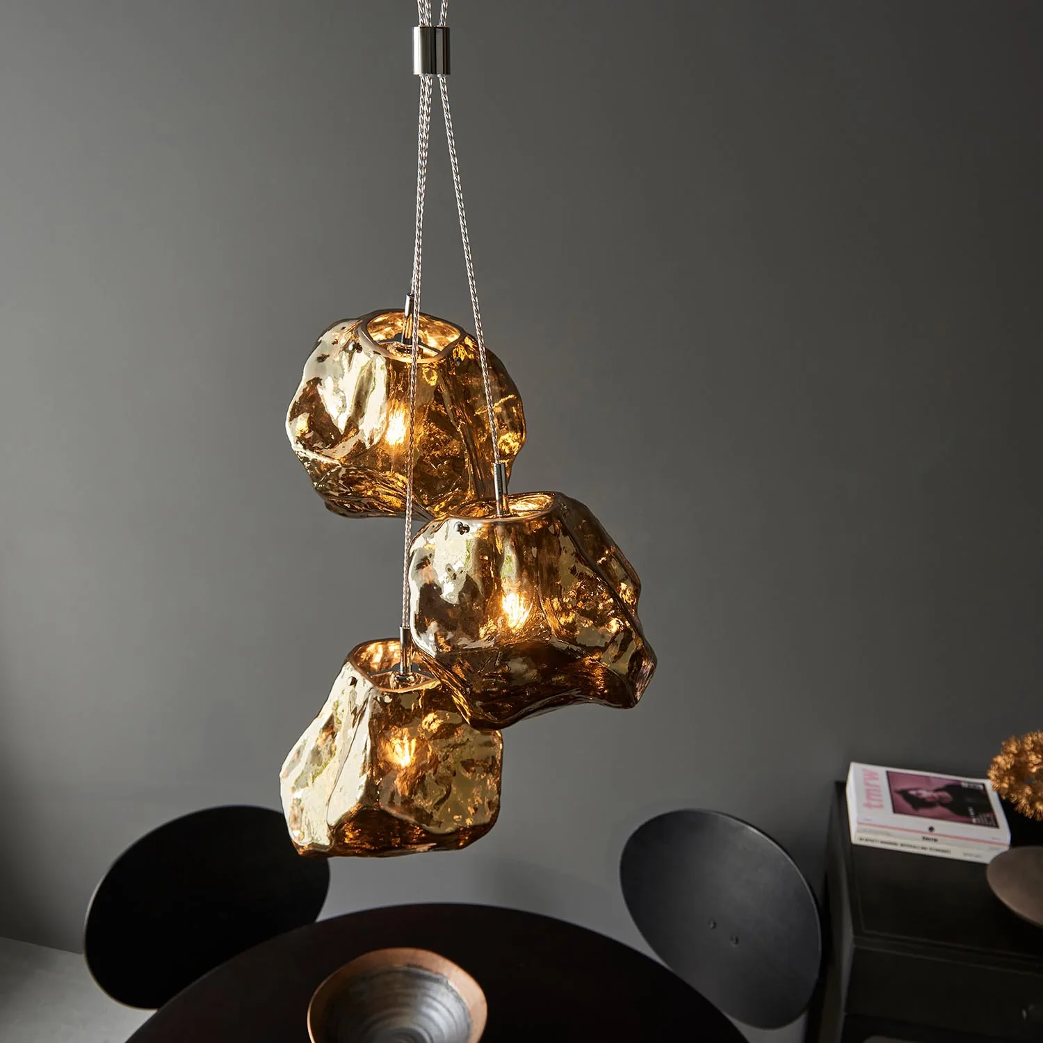 Luxe 3 Bronze ceiling Pendant - Image 10