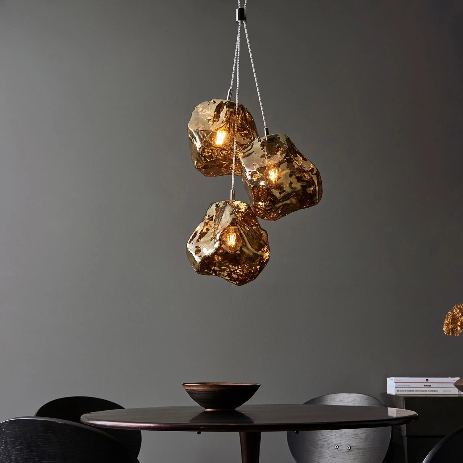 Luxe 3 Bronze ceiling Pendant - Image 11