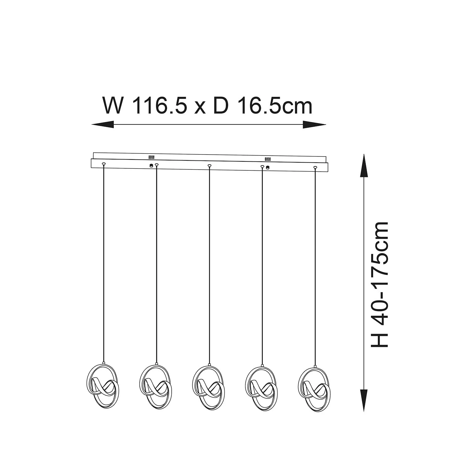 Matilda 5 Ceiling Pendant - Image 6