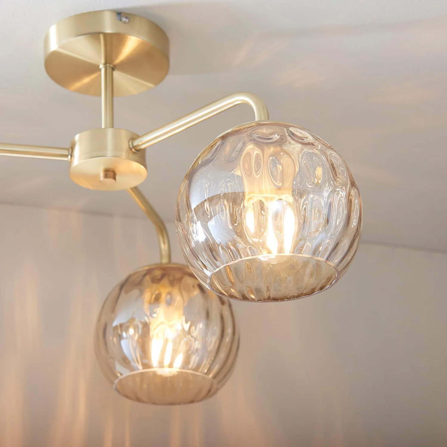 Rose 3 Arm Ceiling Light - Image 3