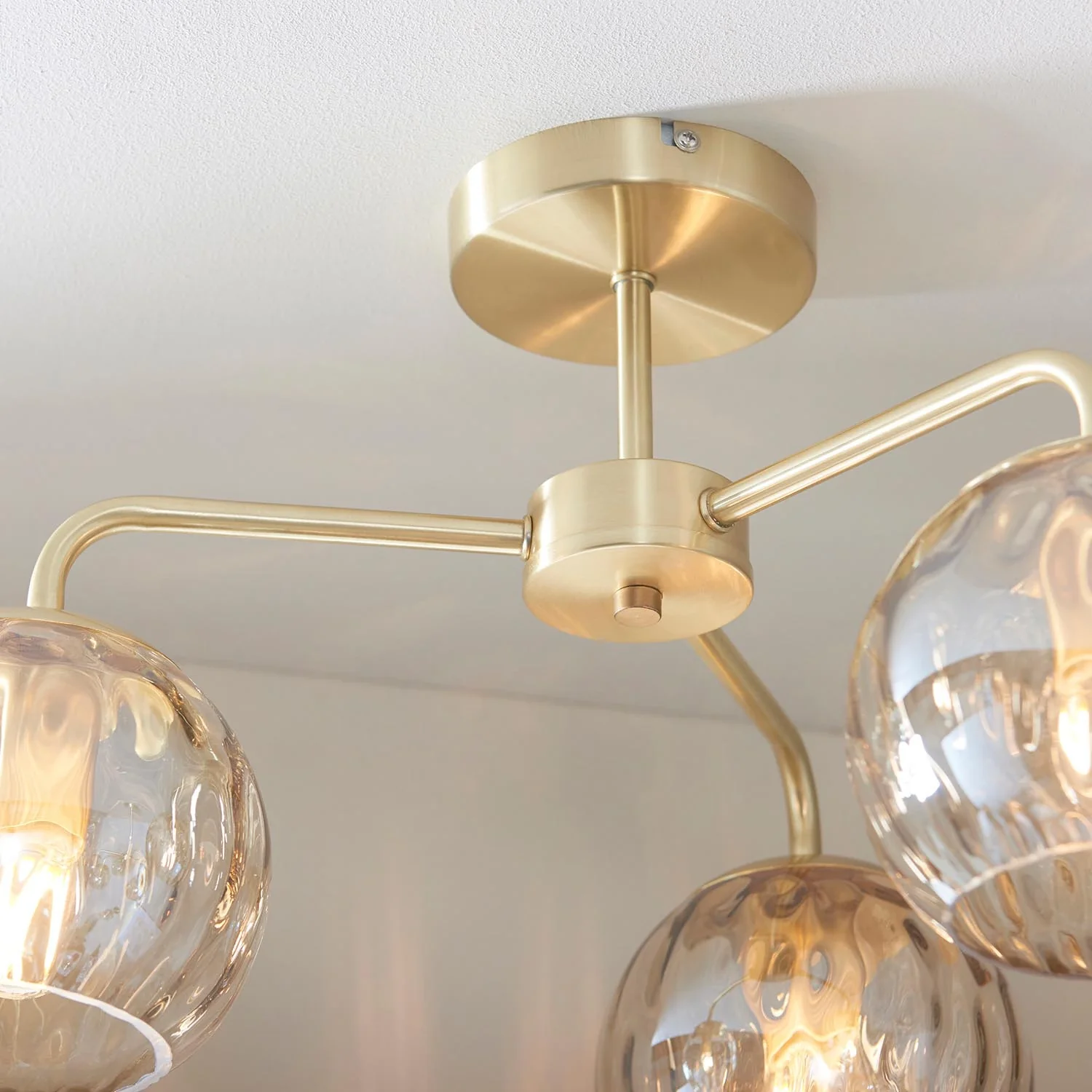 Rose 3 Arm Ceiling Light - Image 4