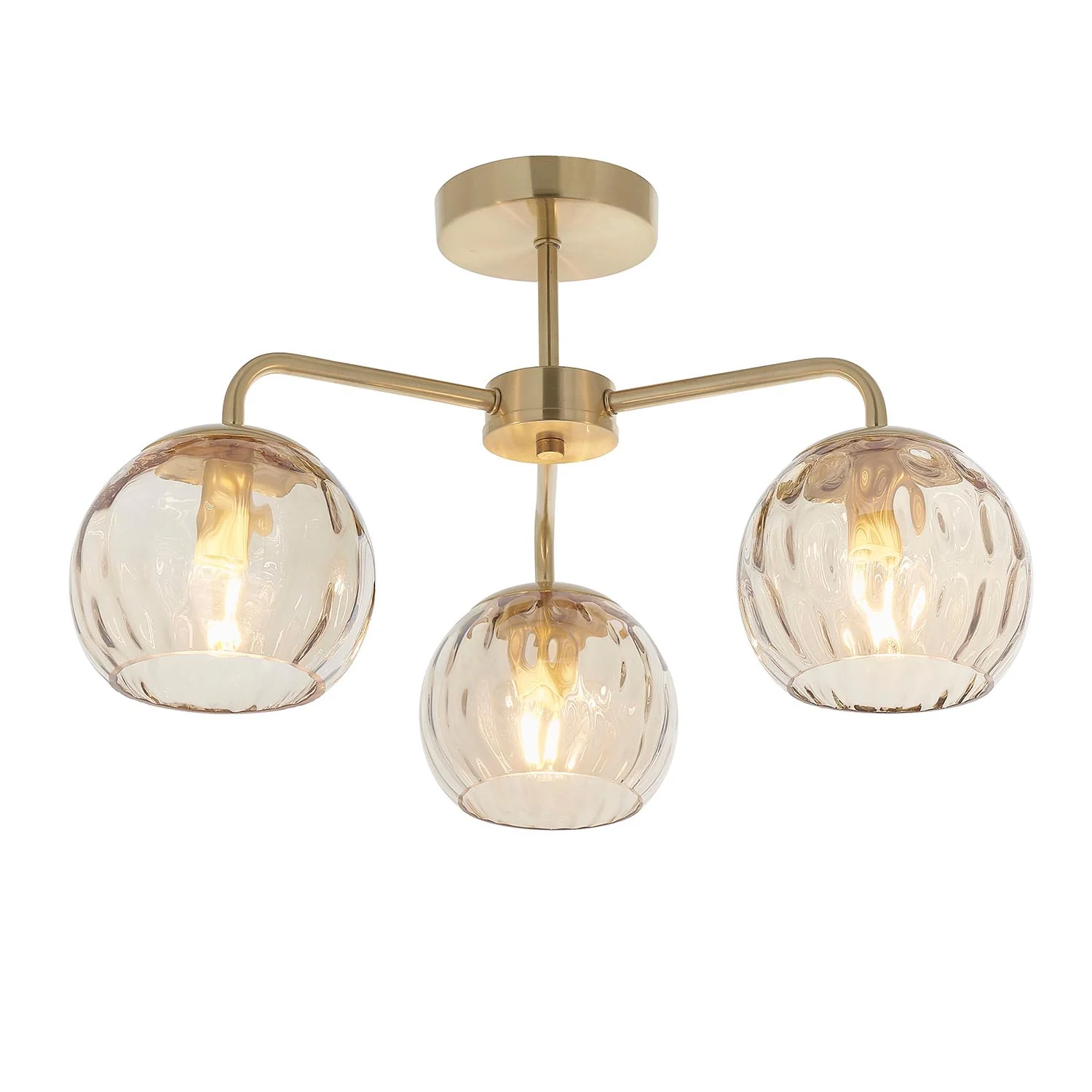 Rose 3 Arm Ceiling Light - Image 5